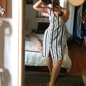 Stripes & Buttons Summer Dress